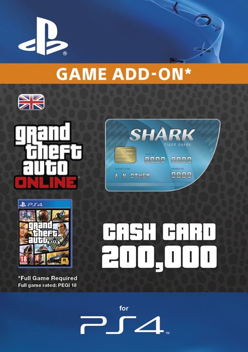 GTA - Tiger Shark Cash Card PS4
