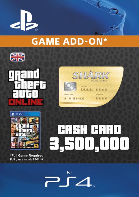GTA - Whale Shark Cash Card PS4