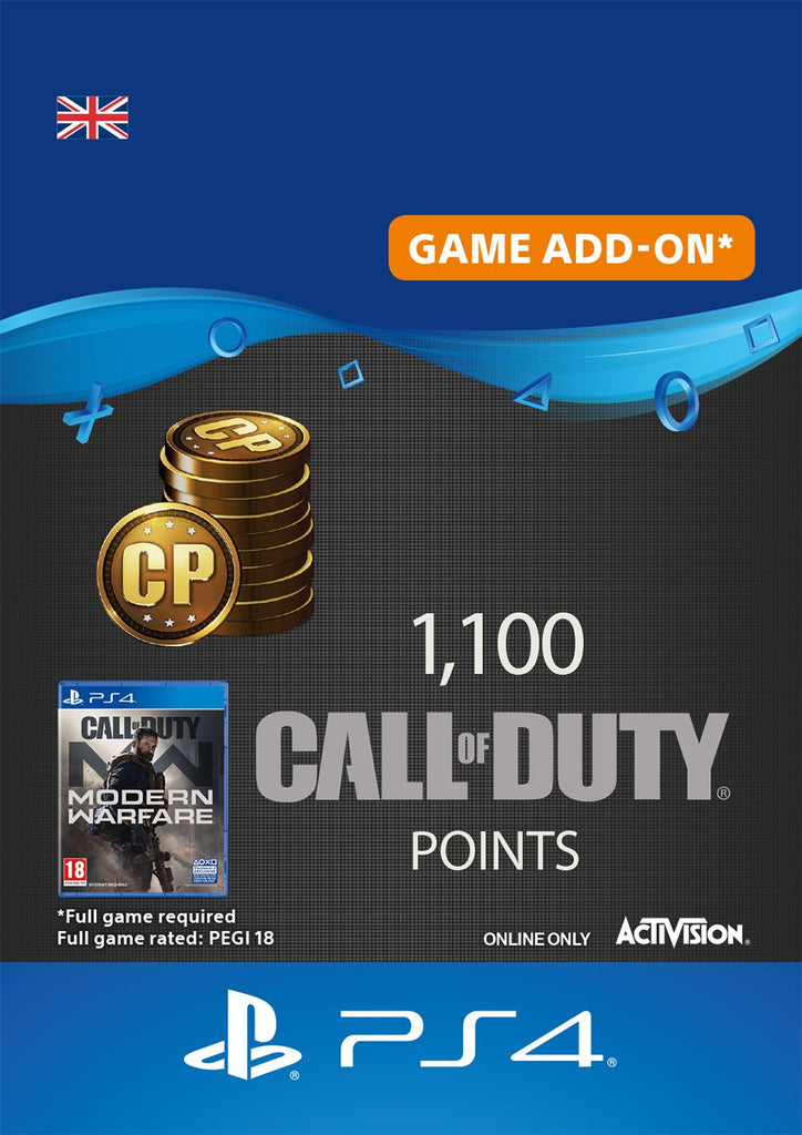 1,100 Call of Duty Modern Warfare Points