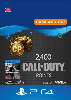 2,400 Call of Duty Modern Warfare Points